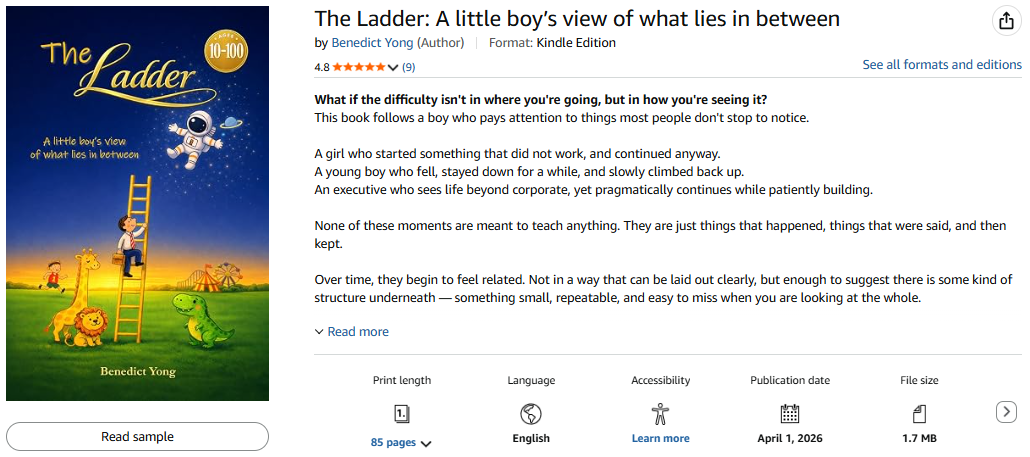 The Ladder: A little boy’s view of what lies in between book cover